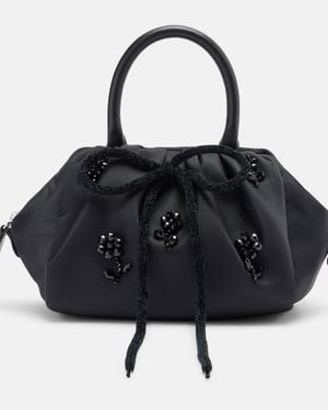 Simone Rocha Bolso Mini Adornado - Negro
