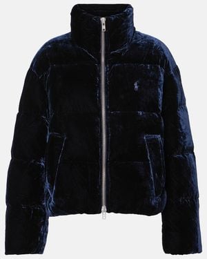 Polo Ralph Lauren Velvet Down Jacket - Black