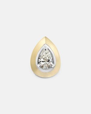 Rainbow K 9Kt Single Earring With Diamond - Metallic