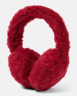 Max Mara Teddy Earmuffs - Red