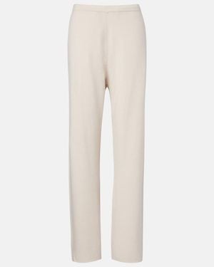 Extreme Cashmere N°479 Runaway Wide-Leg Trousers - Natural