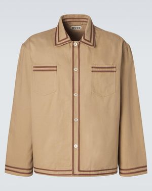 Bode Cotton Twill Overshirt - Natural