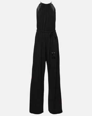 Max Mara Viscose Jersey Jumpsuit - Black