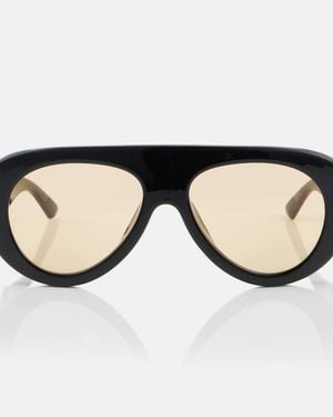 Bottega Veneta Osservatorio Flat-Top Sunglasses - Black