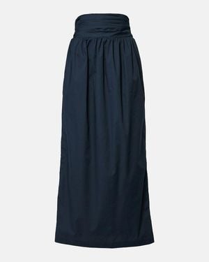 Adriana Degreas Cotton Maxi Skirt - Blue
