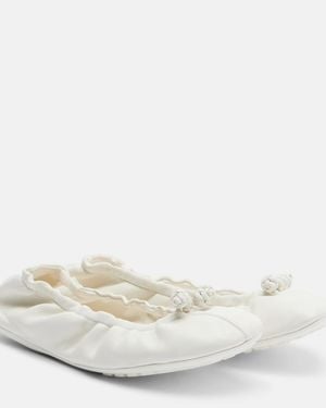 Bottega Veneta Ballerinas Fantasmina Knot Aus Leder - Weiß