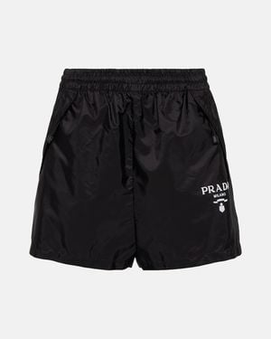 Prada Re-Nylon High-Rise Shorts - Black