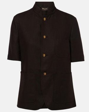 Loro Piana Linen Top - Black