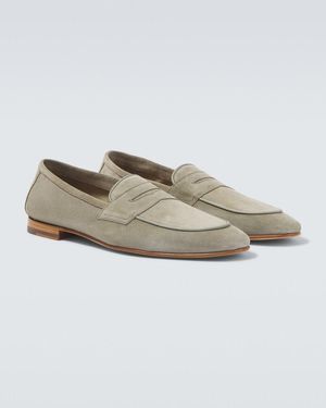 Frescobol Carioca Loafers Leme Aus Veloursleder - Grün