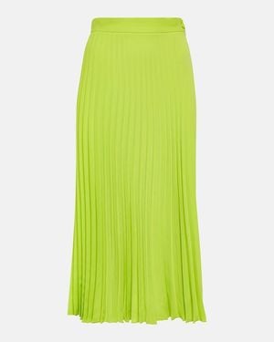MM6 by Maison Margiela Pleated Midi Skirt - Green