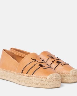 Tory Burch Espadrilles Ines Aus Leder - Braun