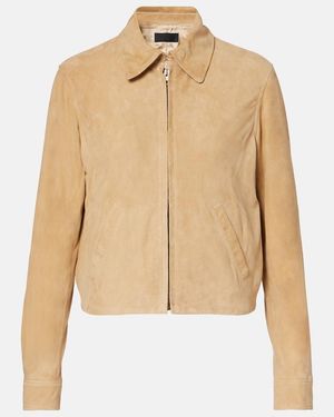 Nili Lotan Beauvais Suede Jacket - Natural