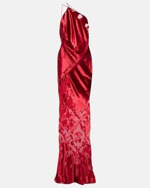 The Sei One-Shoulder Silk Gown - Red