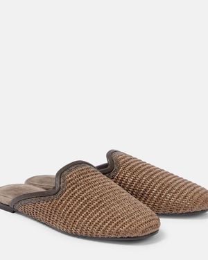 Brunello Cucinelli Monili Mules - Brown