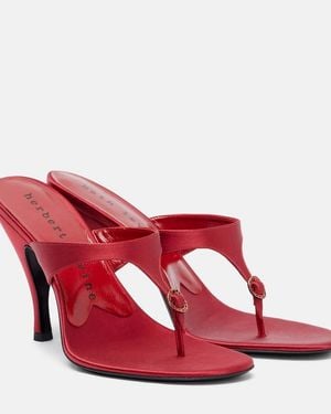Herbert Levine Sandalen Kiss And Tell Aus Satin - Rot