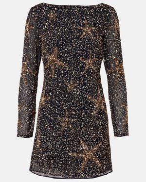 RIXO London Ilse Sequined Minidress - Black