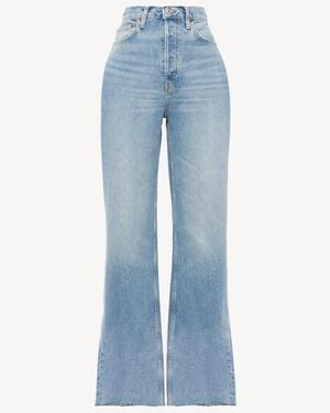 RE/DONE High-Rise Wide-Leg Jeans - Blue