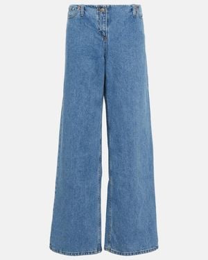 Magda Butrym Low-Rise Wide-Leg Jeans - Blue