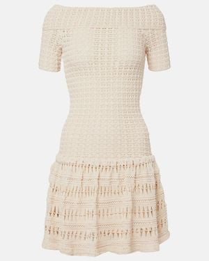 Isabel Marant Charlottega Crochet Minidress - Natural