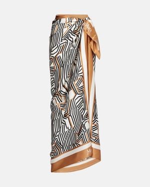 Max Mara Ottico Silk Beach Cover-Up - Multicolour