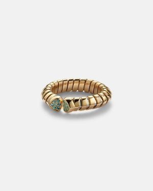Marina B Ring Trisolina Aus 18Kt Gelbgold Mit Turmalin - Weiß