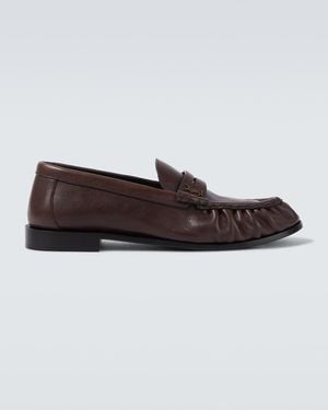 Saint Laurent Loafers Le Loafer Supple Aus Leder - Braun