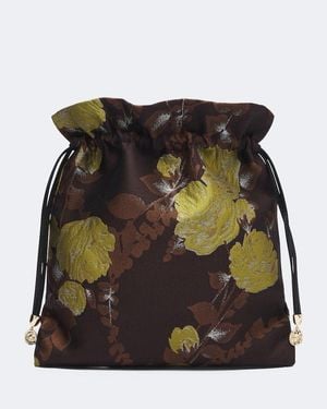 La DoubleJ Devon Floral Jacquard Pouch - Multicolour