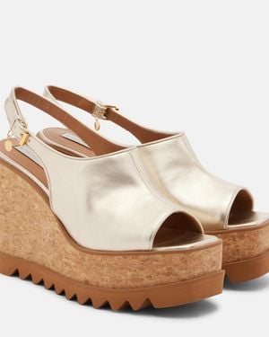 Stella McCartney Sneak-Elyse Slingback Sandals - Brown