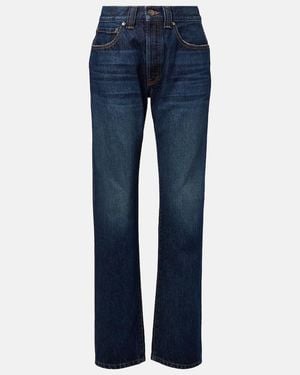 KHAITE Callum Straight Jeans - Blue