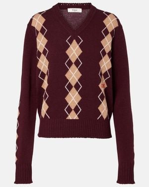 Chloé Pullover Aus Wolle Und Kaschmir - Rot