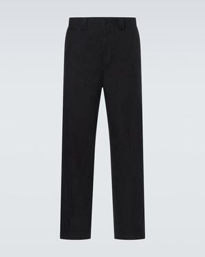 Visvim High-Rise Cotton Chinos - Black