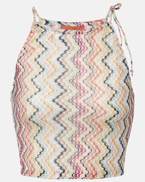 Missoni Zig Zag Tank Top - White