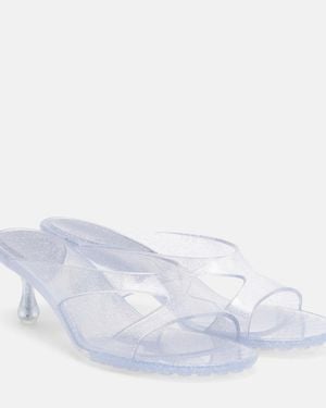 Jimmy Choo Jelly Drop Glitter Tpu Mules - White