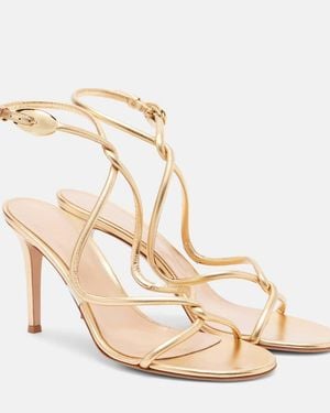 Gianvito Rossi Sandalen Jungle Mamba Aus Metallic-Leder - Mettallic
