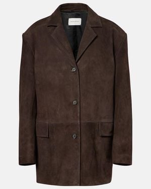 Magda Butrym Oversized Suede Jacket - Brown