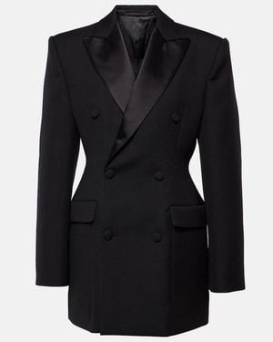 Wardrobe NYC Wool Blazer Minidress - Black