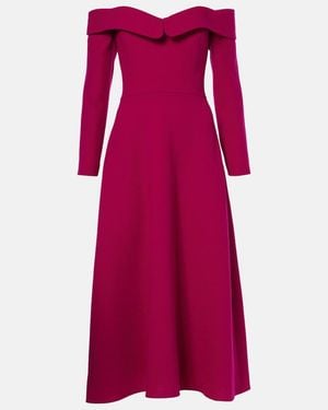 Markarian Cybil Wool Midi Dress - Purple