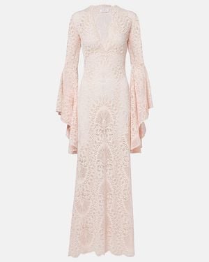 Alexandra Miro Amara Lace Maxi Dress - Pink