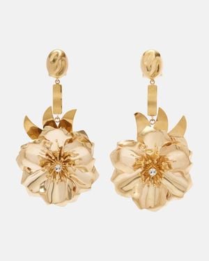 Miu Miu Ohrringe Mit Kristallen - Mettallic