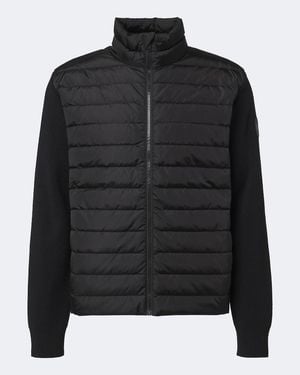 Canada Goose Hybridge Flavio Down-Paneled Wool Cardigan - Black