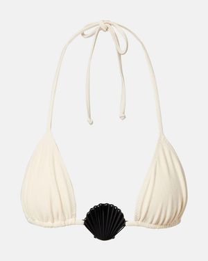 SAME Shell Bikini Top - White