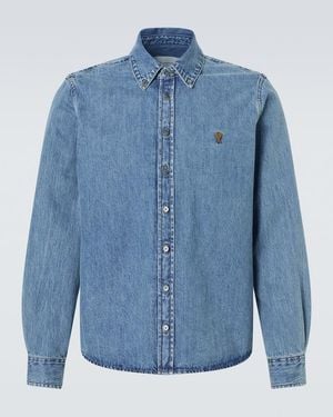 Ami Paris Denim Shirt - Blue