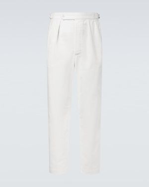 Polo Ralph Lauren Cotton Twill Tapered Pants - White