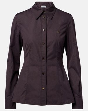Burberry Hemd Eliza Aus Baumwollpopeline - Lila