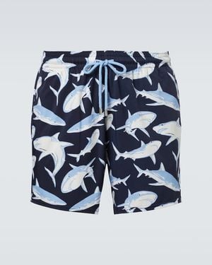 Vilebrequin Bedruckte Badehose - Blau