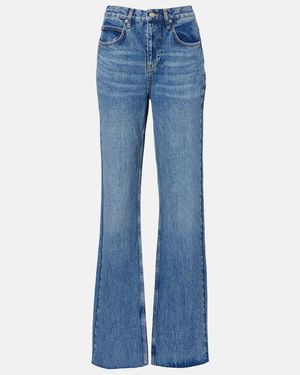Frankie Shop Dalston Mid-Rise Flared Jeans - Blue