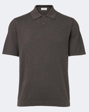 Lisa Yang Keir Cotton And Cashmere Polo Shirt - Black