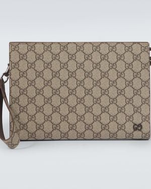 Gucci Etui Gg Aus Canvas - Mettallic
