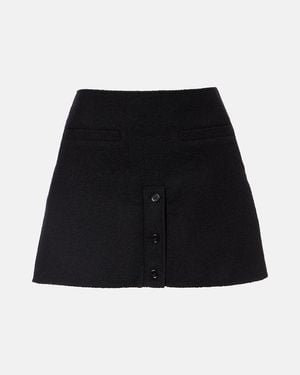 Courreges Tweed Miniskirt - Black
