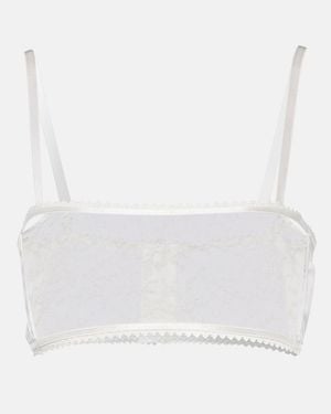 Wardrobe NYC Lace Bralette - White